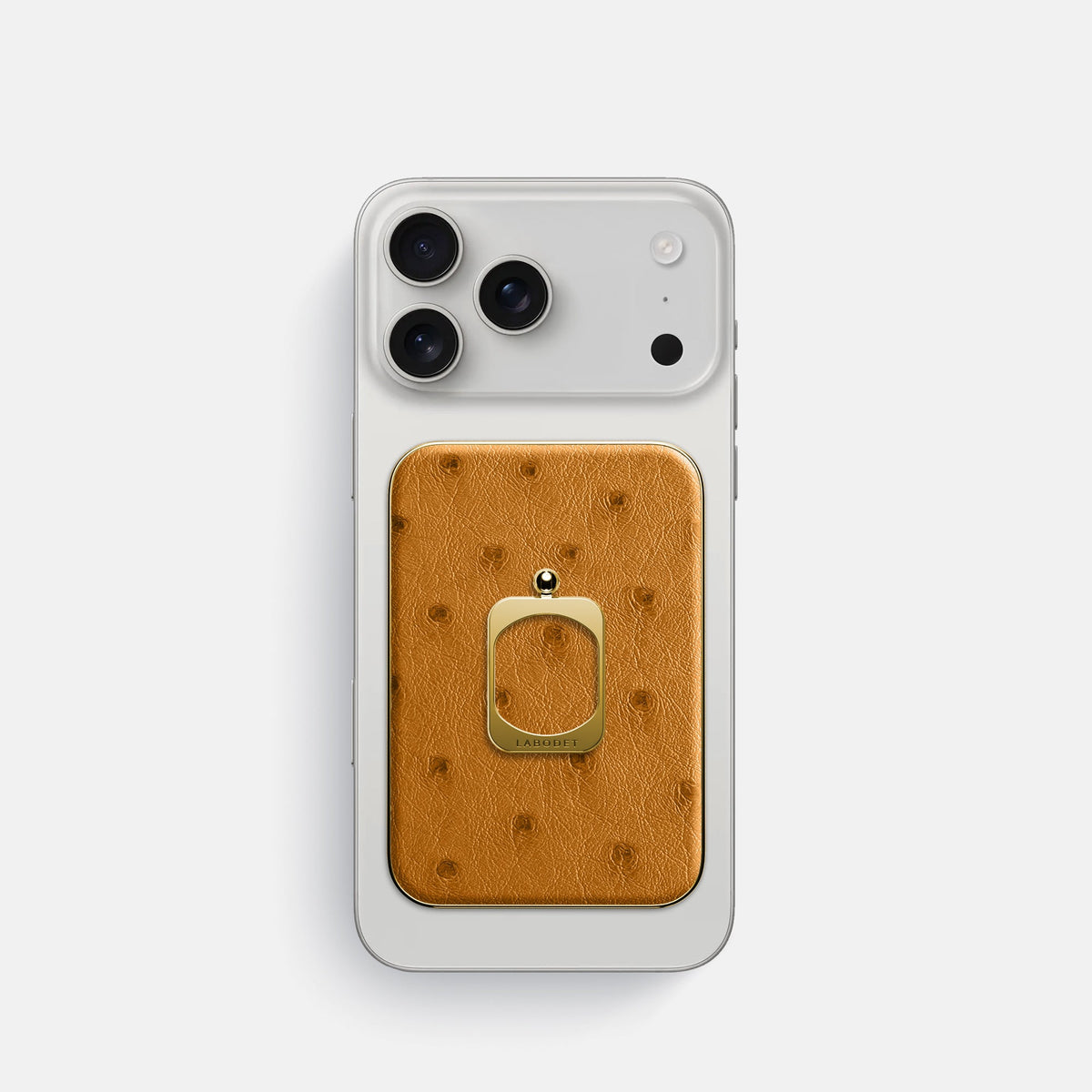 MagSafe Ring For iPhone 18 Pro In Ostrich -2 | Chestnut-Gold