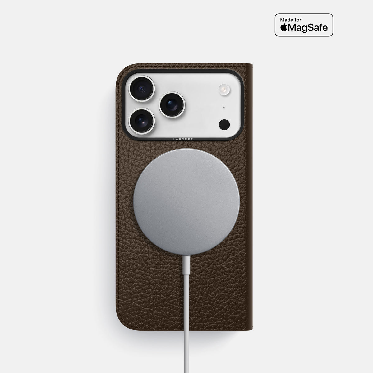 Folio Case For iPhone 17 Pro In Calf -3 | Dark-Brown-Black