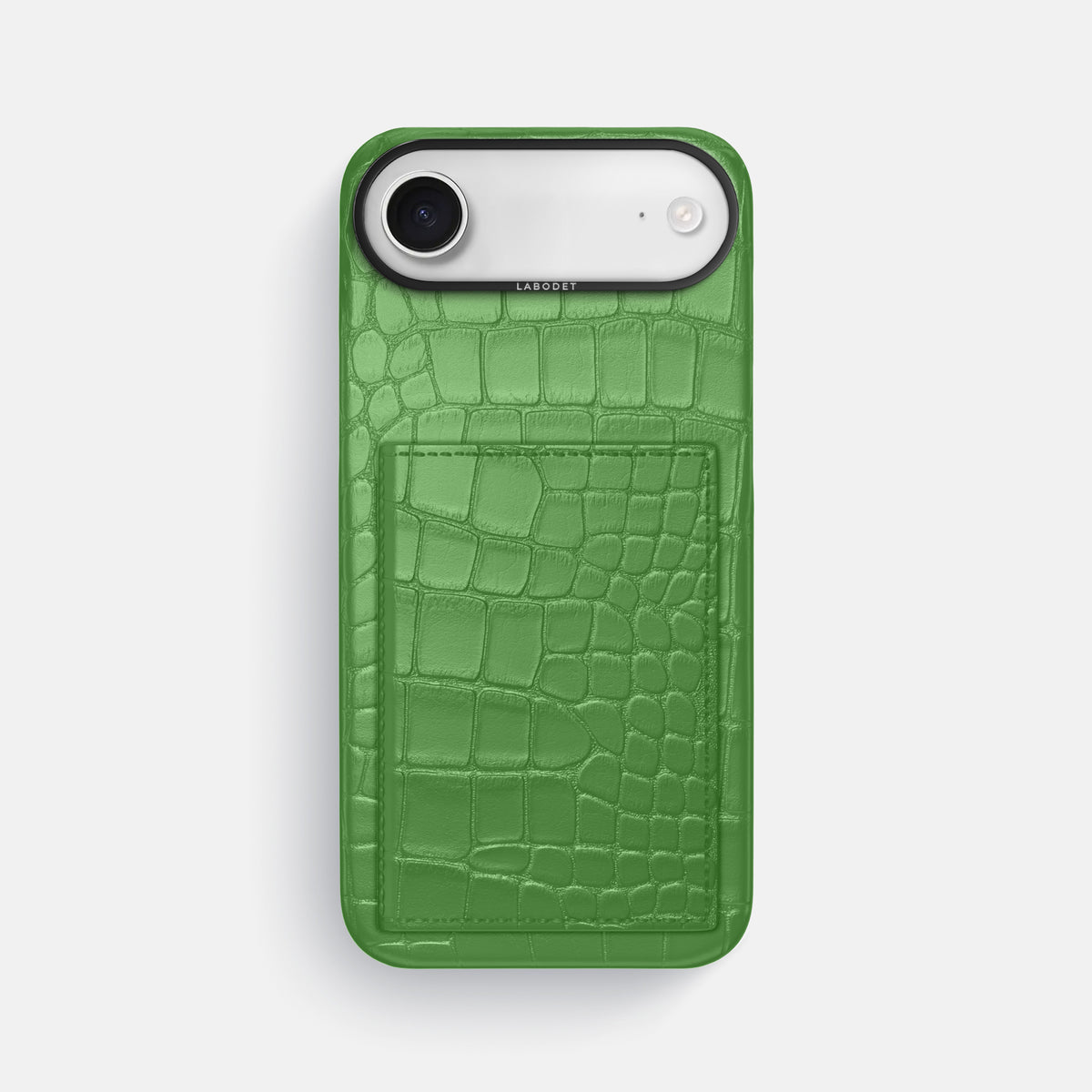 Bi-Fold Case For iPhone 17 Air In Alligator -1 | Apple-Green-Black