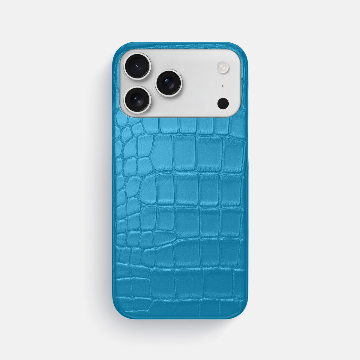 Slim Case For iPhone 17 Pro Max In Alligator -1 | Curaçao-Blue