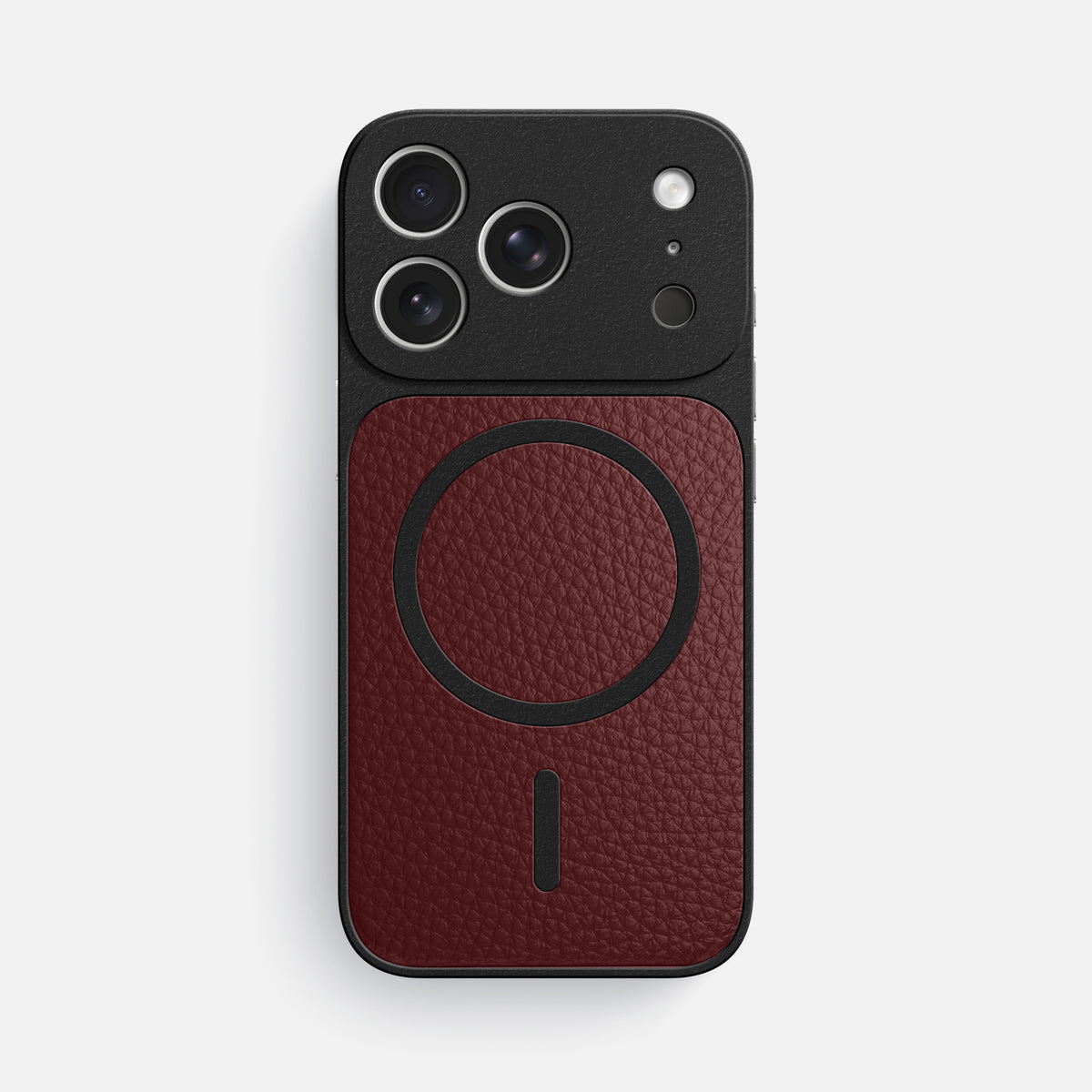 MagSafe Mask For iPhone 17 Pro Max In Calf -3 | Bordeaux