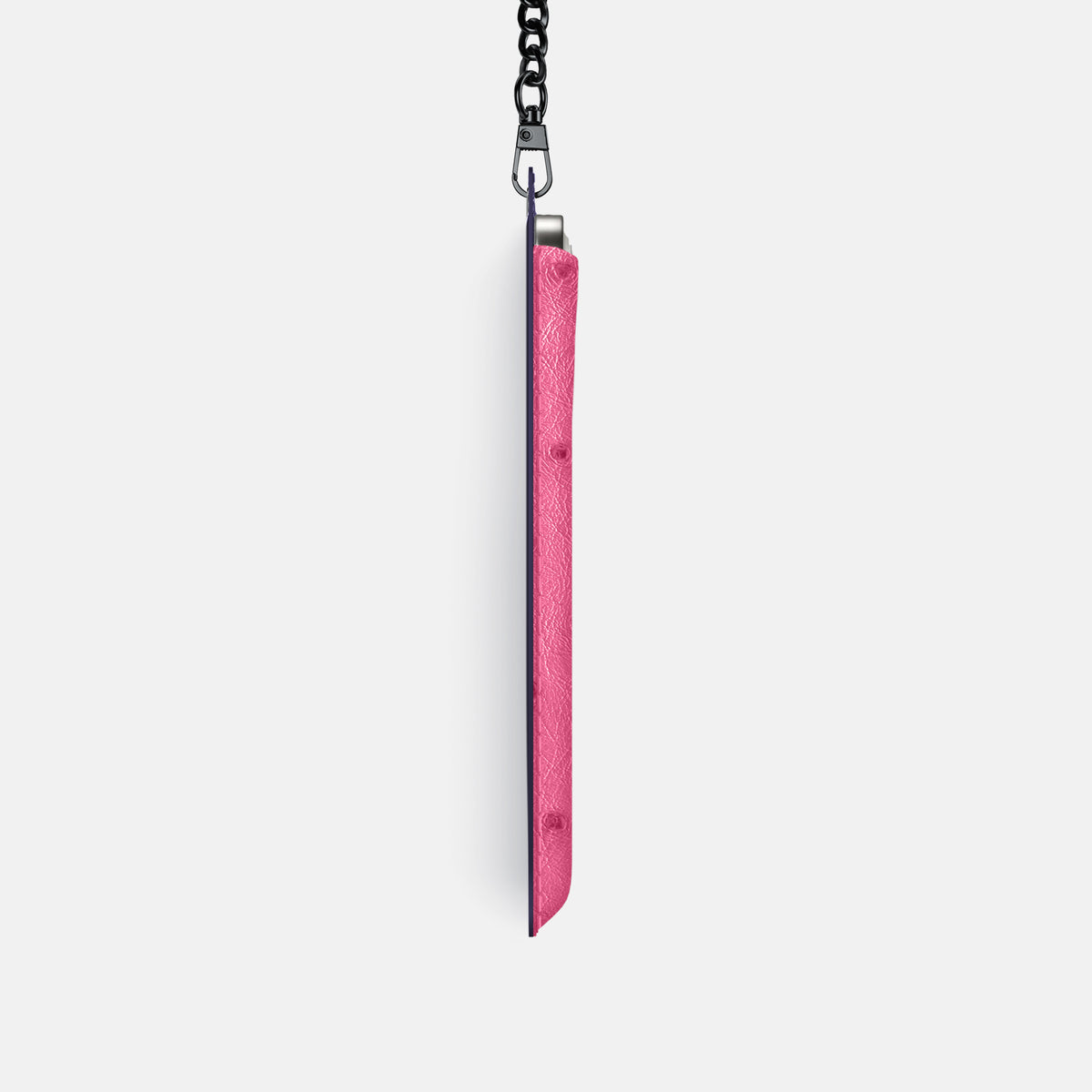 Crossbody Bag For iPhone 17 Pro In Ostrich -4 | Pink-Black