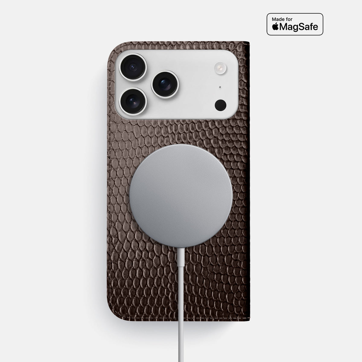 Folio Slim Case For iPhone 18 Pro Max In Lizard -3 | Brown