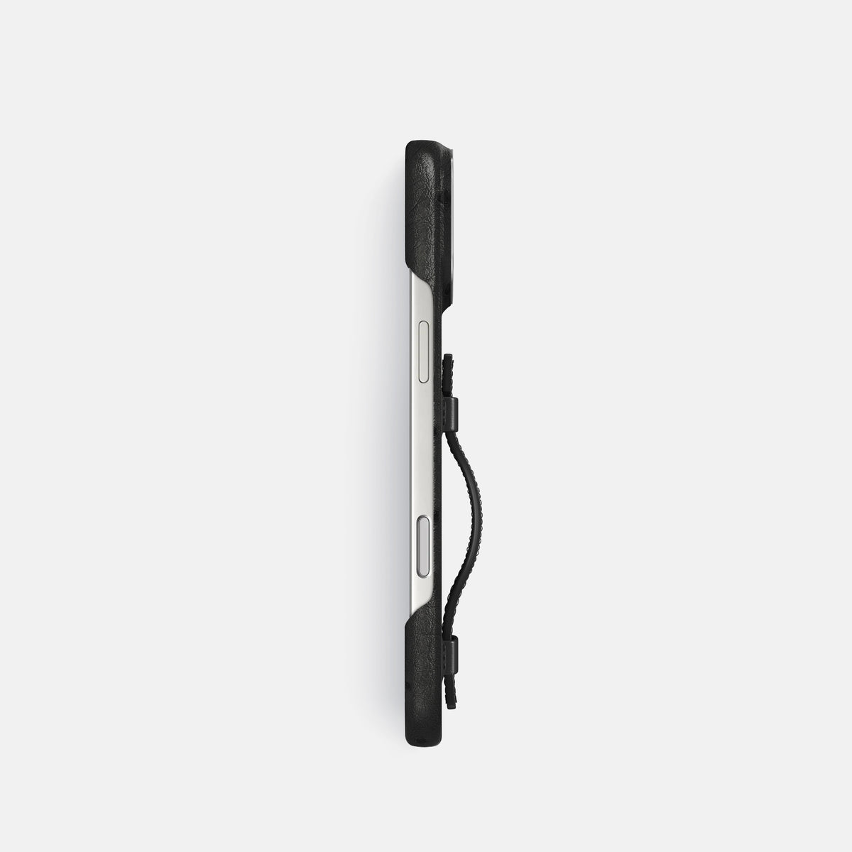 Handle Case For iPhone 17 Pro In Ostrich -3 | Black-Steel