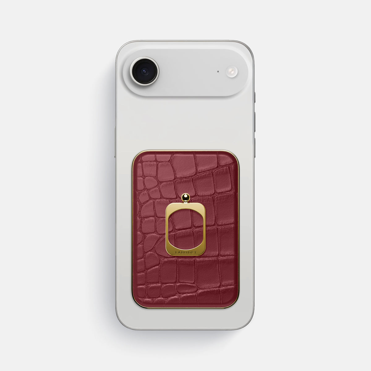 MagSafe Ring For iPhone 17 Air In Alligator -1 | Burgundy-Gold