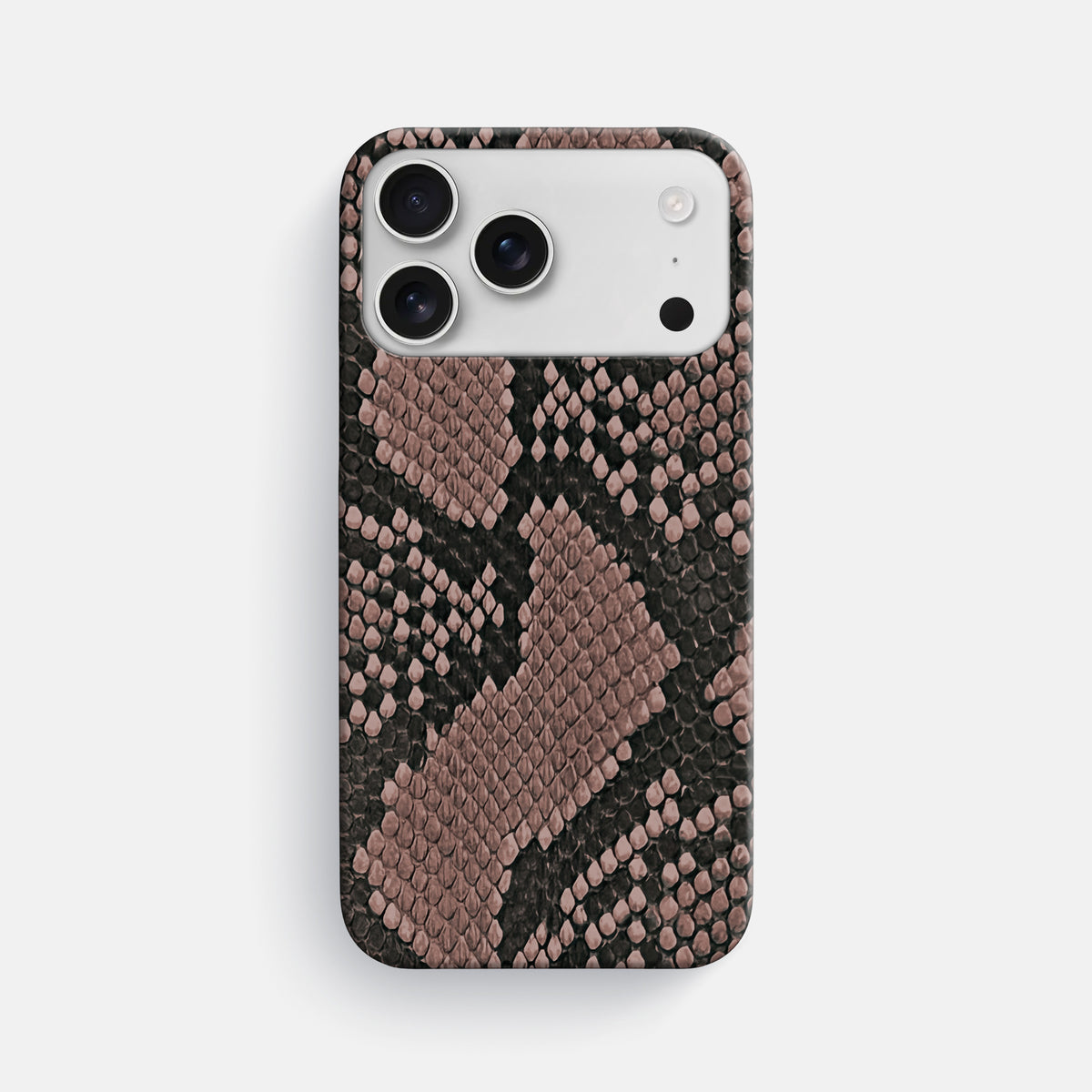 Slim Case For iPhone 17 Pro Max In Deluxe Python -1 | Mahogany-Brown