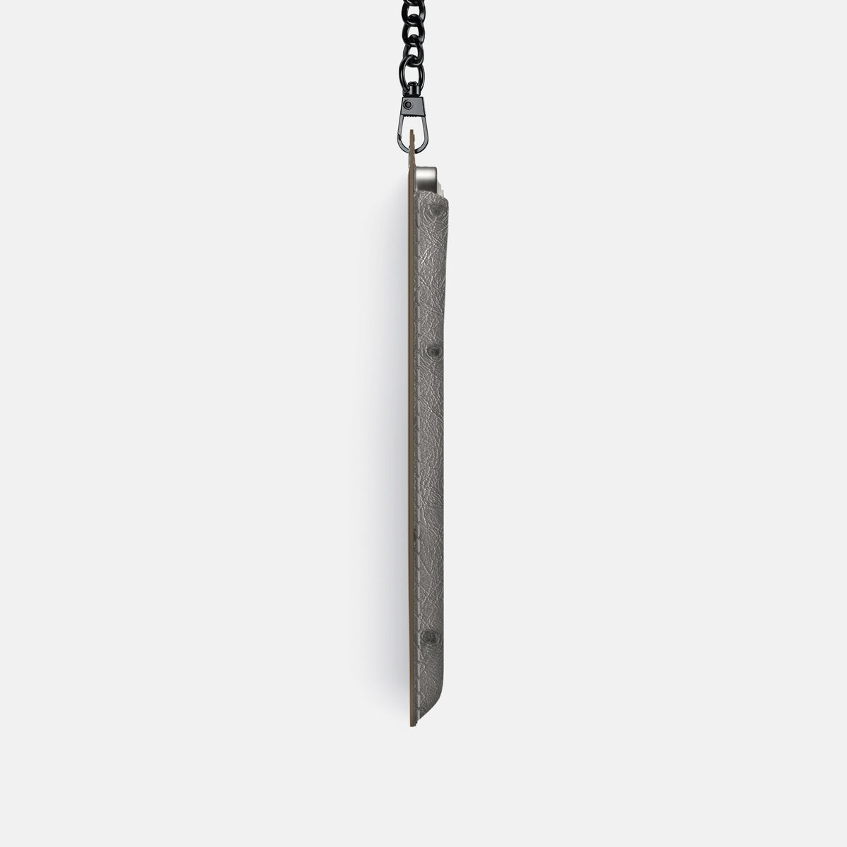 Crossbody Bag For iPhone 18 Pro In Ostrich -4 | Grey-Black