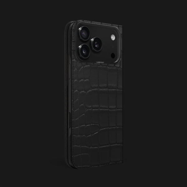 Folio Case Edition Black For iPhone 17 Pro Max In Alligator