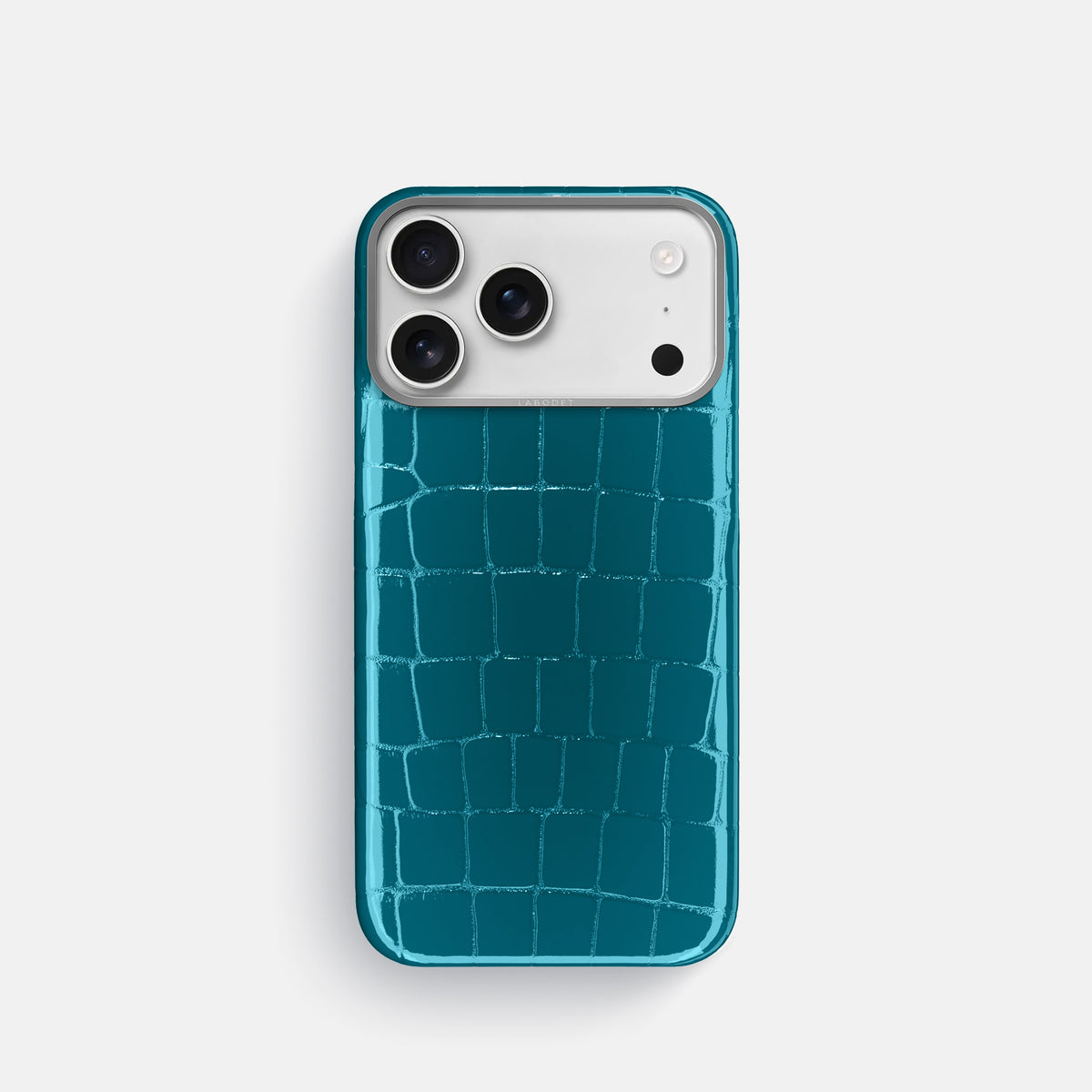Classic Case For iPhone 17 Pro In Shiny Alligator -1 | Curacao-Steel