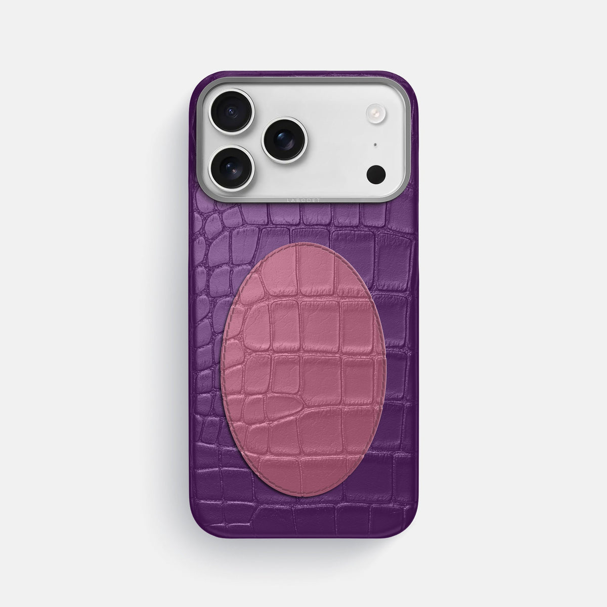 Classic Case With Oval For iPhone 18 Pro Max In Alligator -1 | Purple-Steel