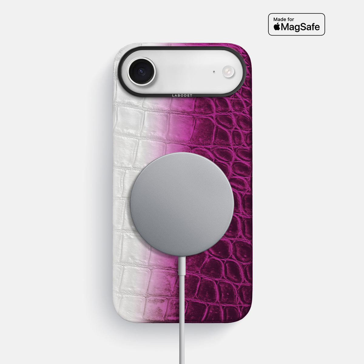 Classic Case For iPhone 17 Air In Himalayan Crocodile -4 | Fuchsia-Black