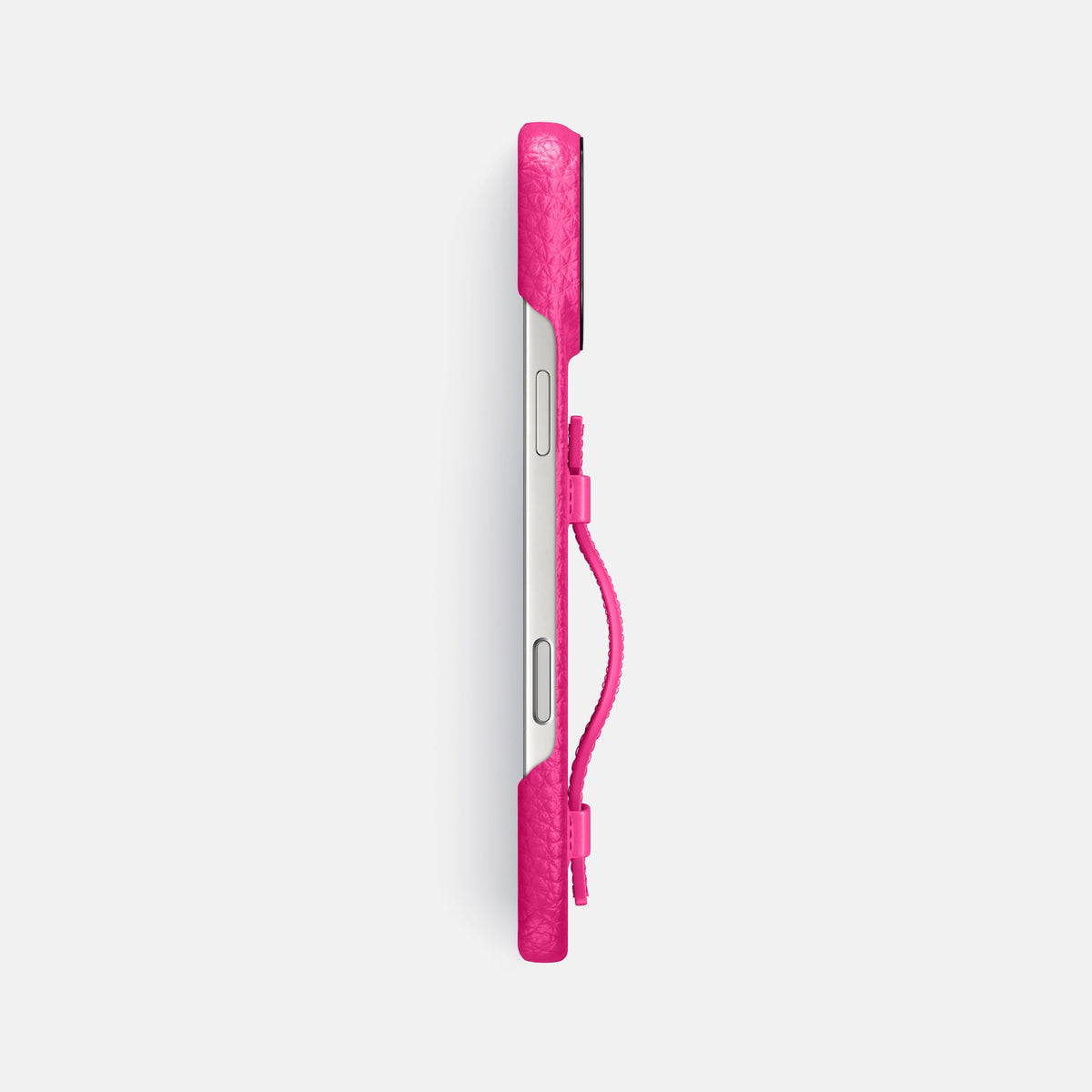 Handle Case For iPhone 18 Pro Max In Calf -3 | Magenta-Black