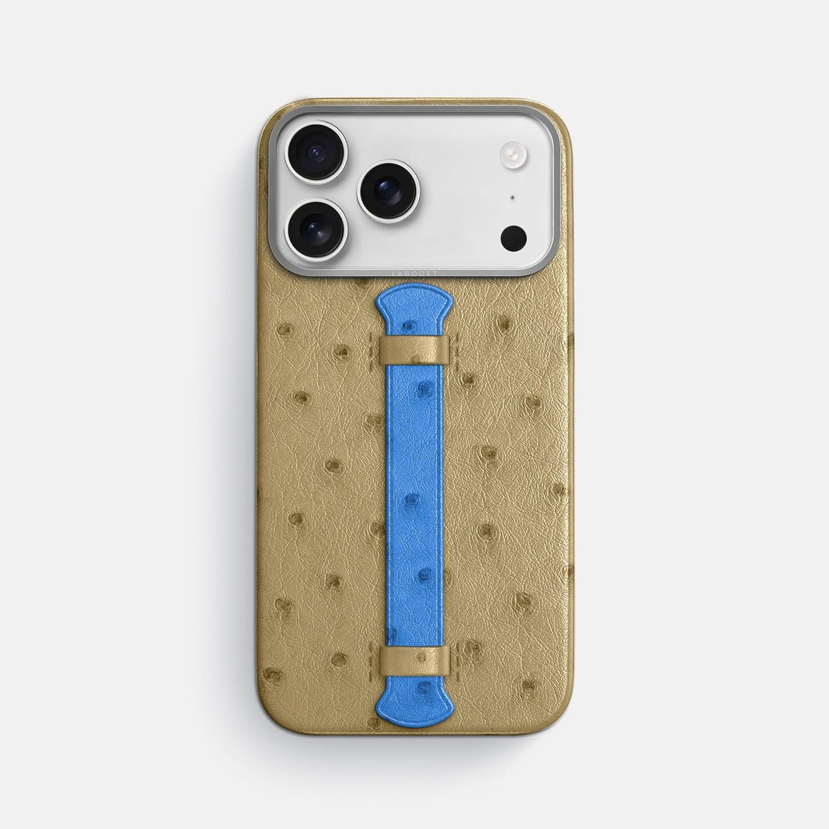 Center Handle Coloré For iPhone 18 Pro Max In Ostrich -1 | Desert-Sand-Steel
