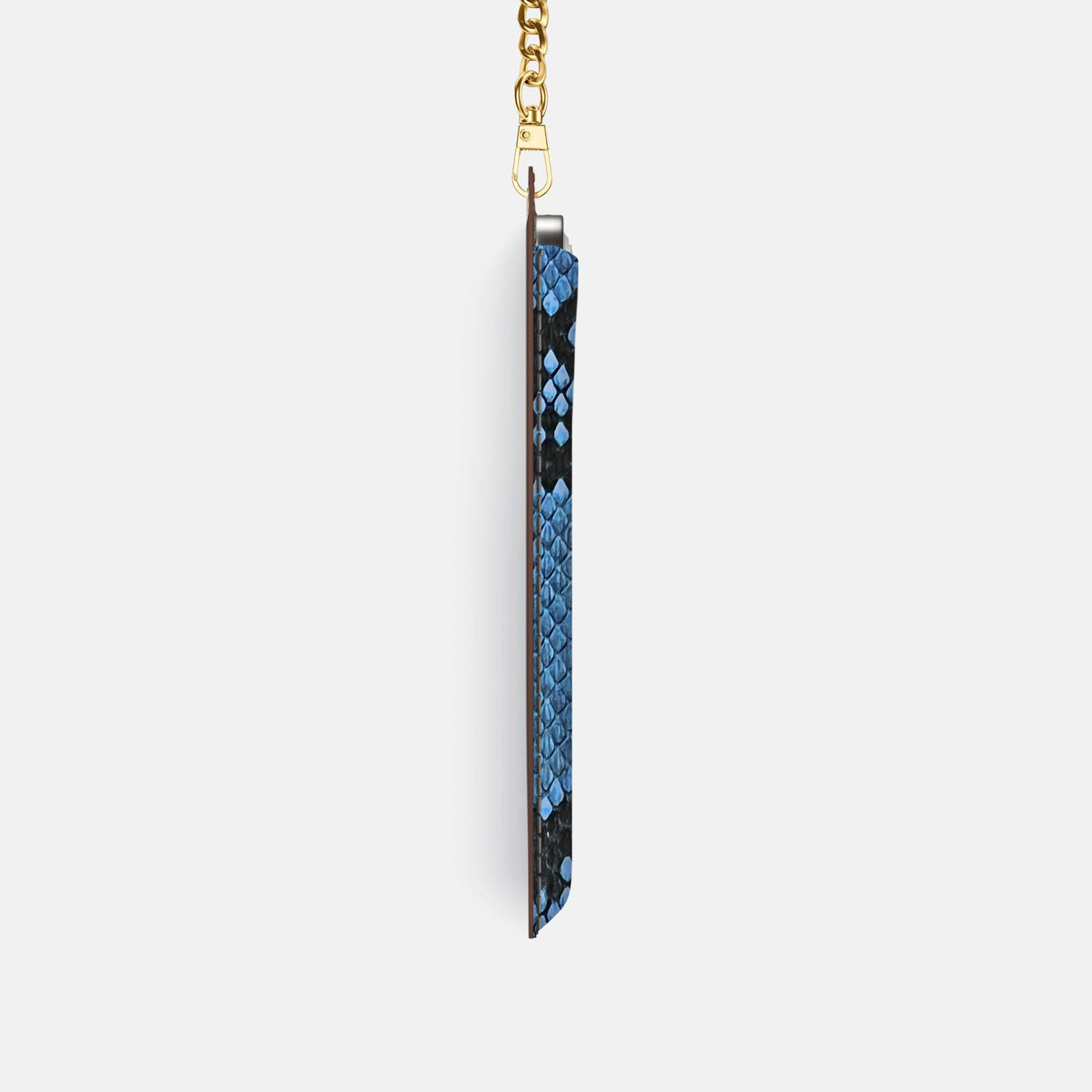 Crossbody Bag For iPhone 18 Pro In Deluxe Python -4 | Blue-Jeans-Gold