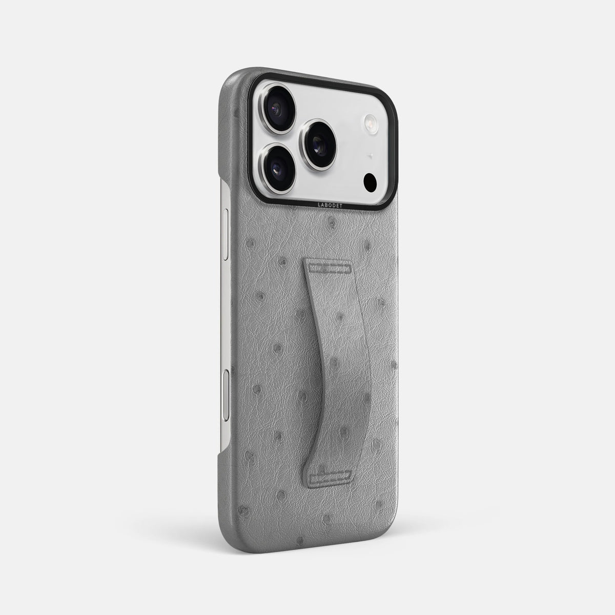 Finger Case For iPhone 18 Pro Max In Ostrich -2 | Silver-Black