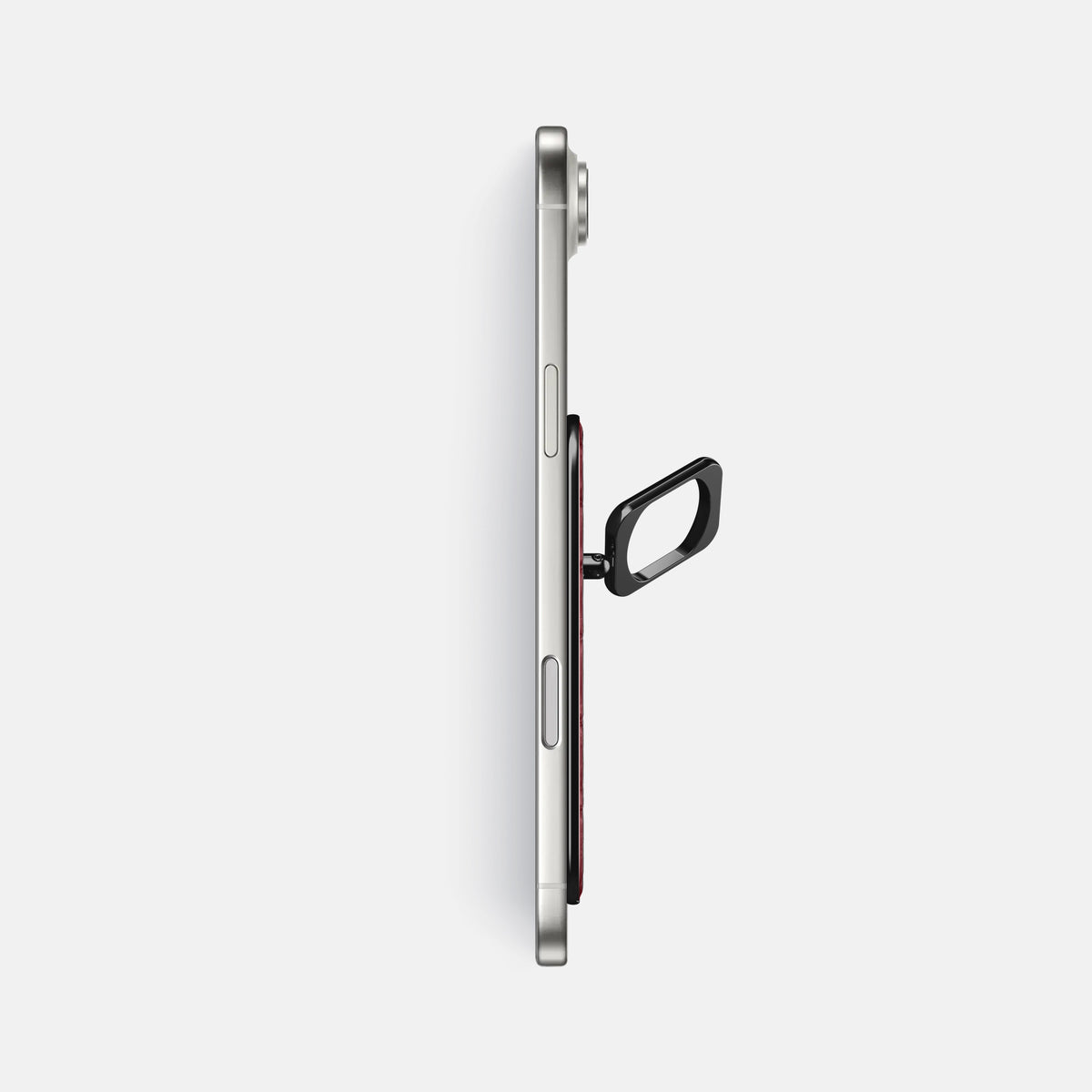 MagSafe Ring For iPhone 17 Air In Alligator -3 | Burgundy-Black