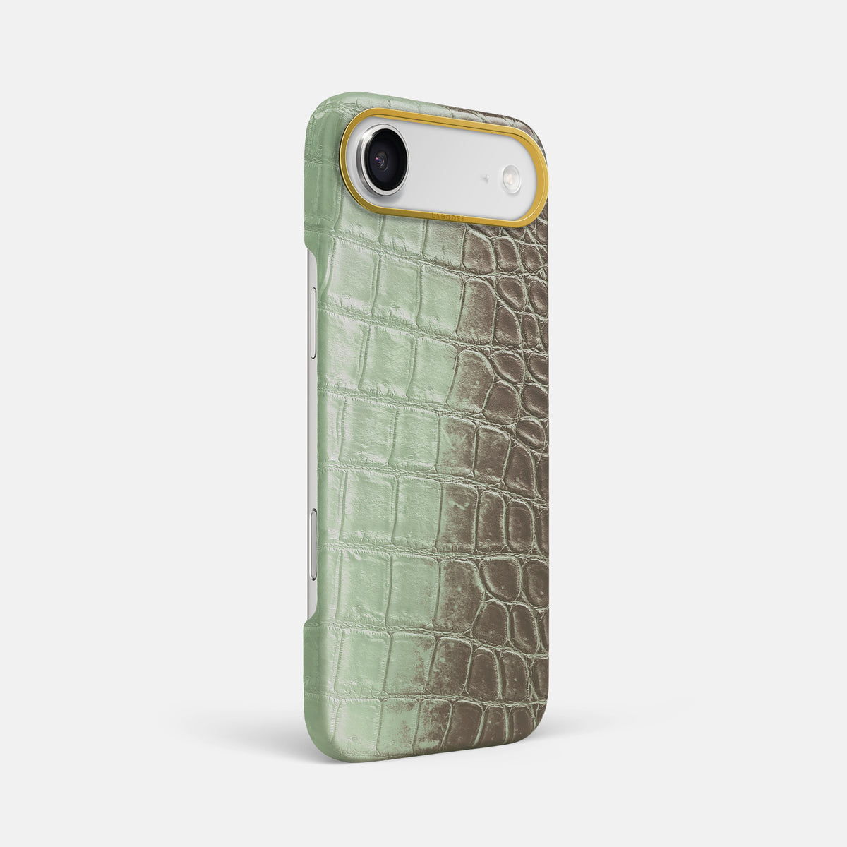 Classic Case For iPhone 17 Air In Himalayan Crocodile -2 | Pistachio-Gold