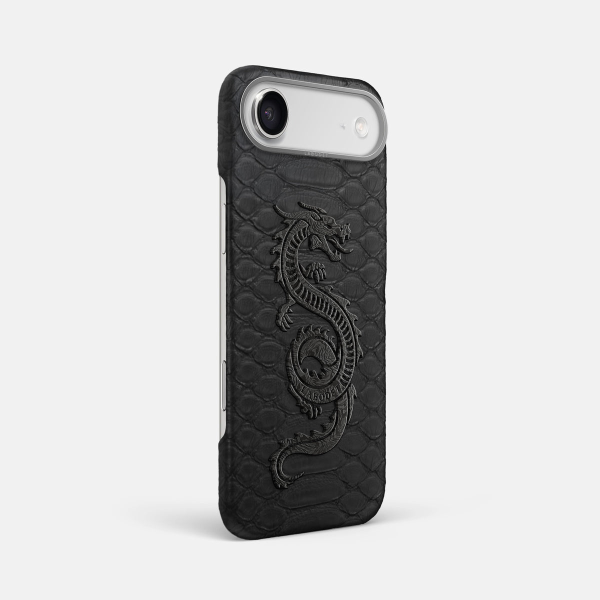 Classic Case With Carbon Dragon For iPhone 17 Air In Python -2 | Black-Steel