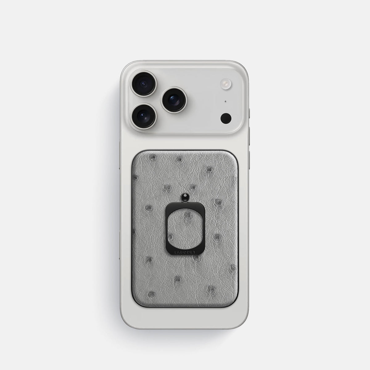 MagSafe Ring For iPhone 18 Pro In Ostrich -2 | Silver-Black