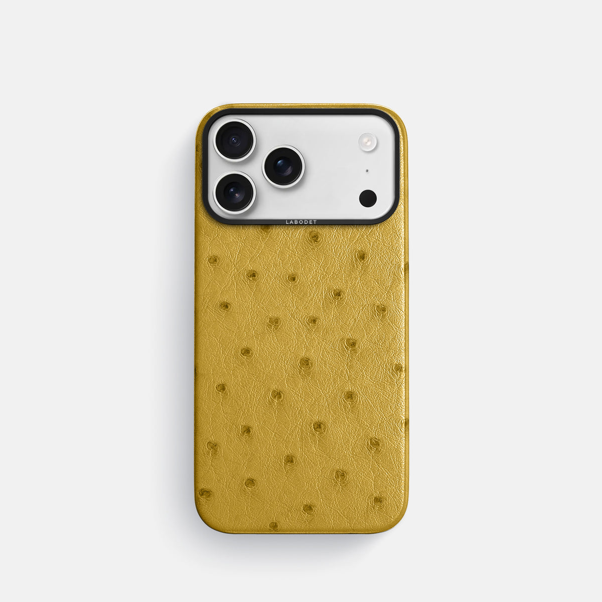 Classic Case For iPhone 17 Pro In Ostrich -1 | Gold-Black