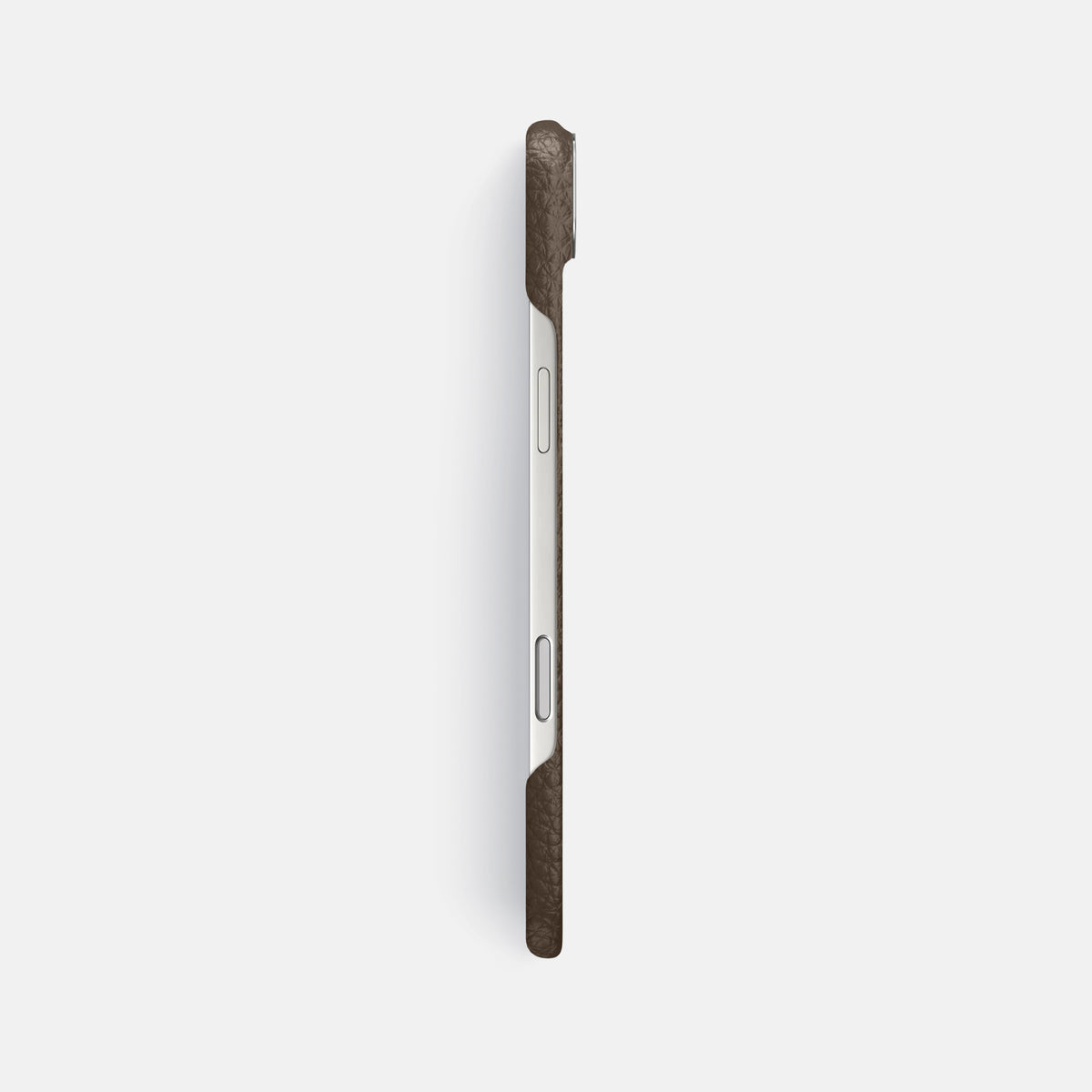 Classic Case For iPhone 17 Air In Calf -3 | Dark-Brown-Steel
