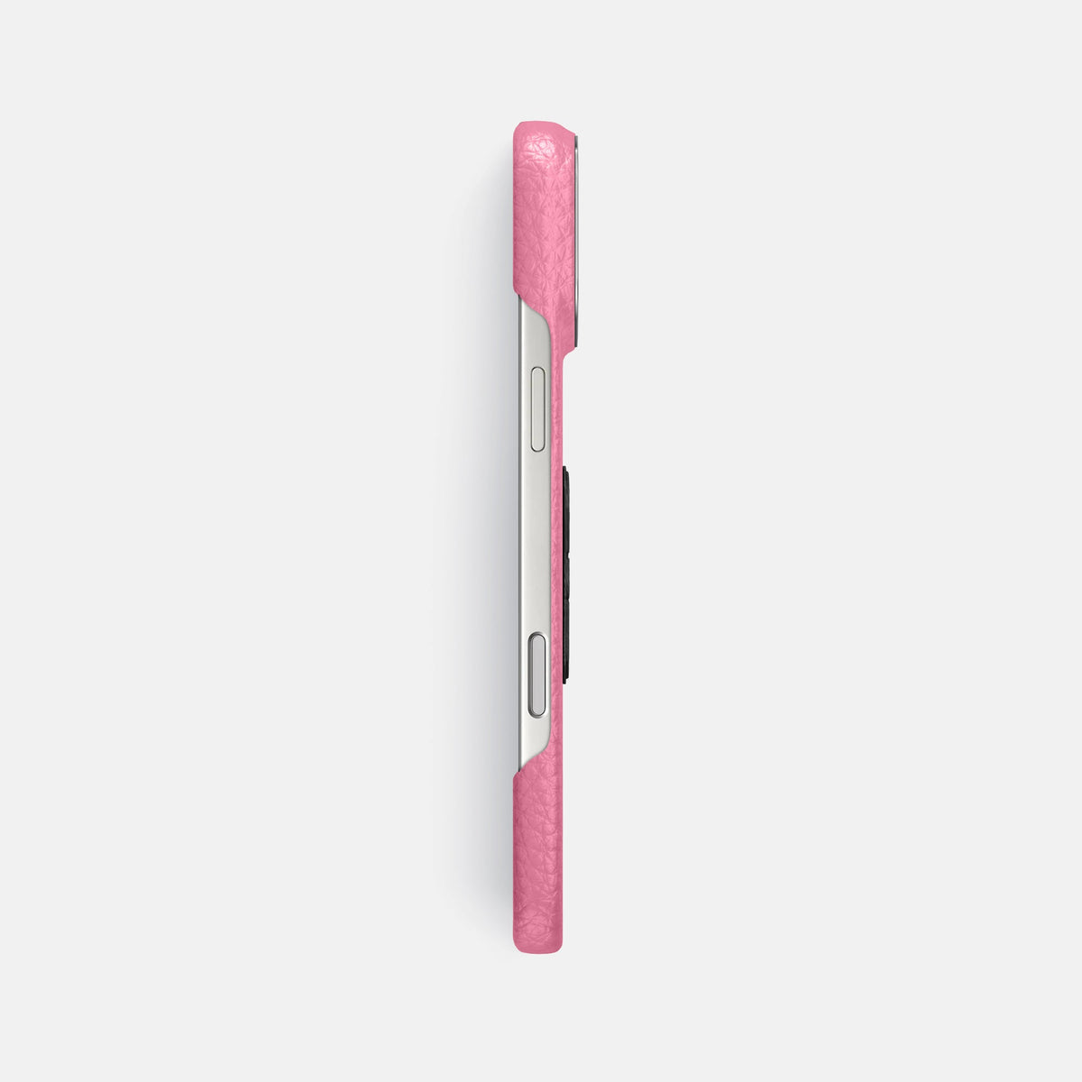 Classic Case With Carbon Skull For iPhone 18 Pro Max In Calf -3 | Pink-Steel