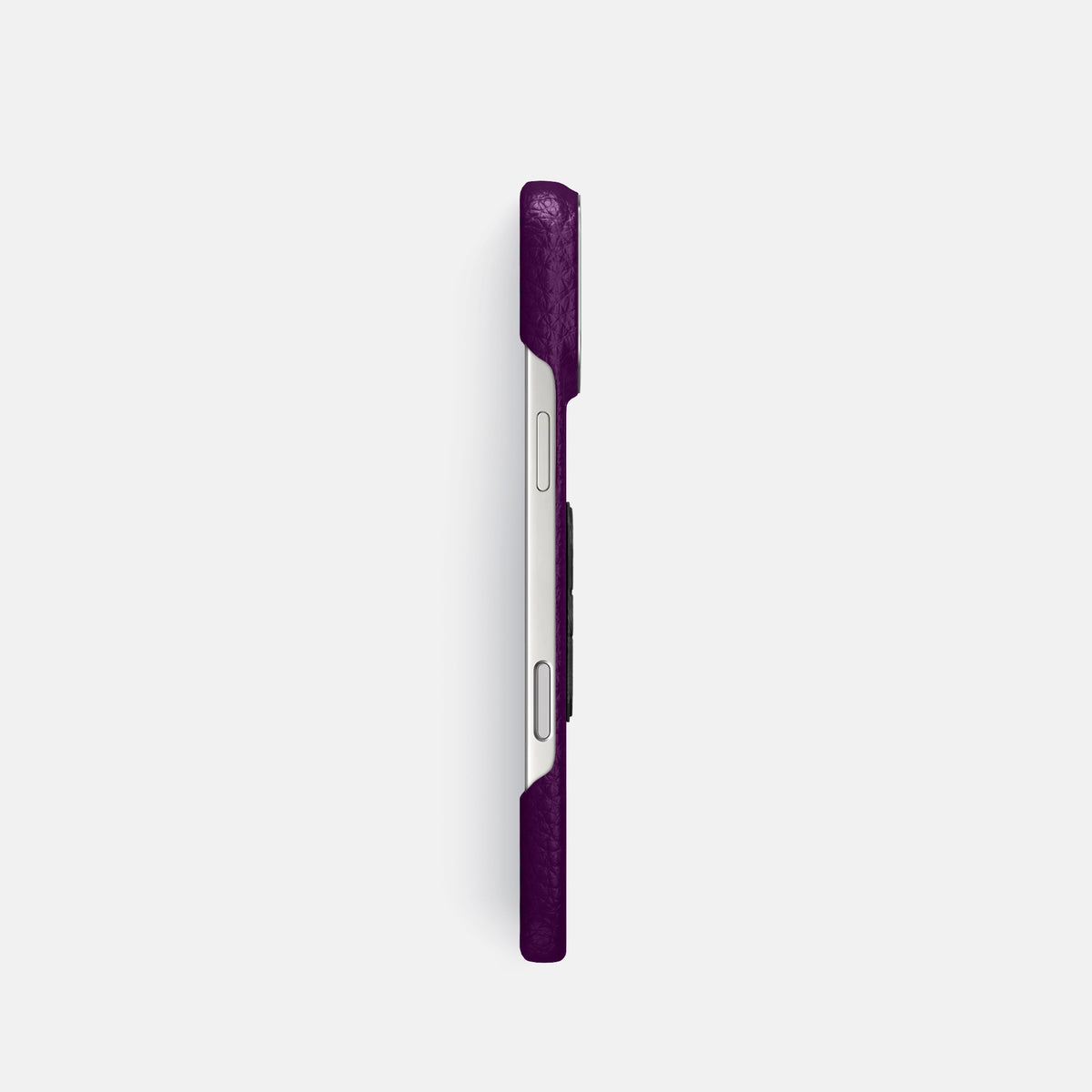 Classic Case With Carbon Skull For iPhone 17 Pro In Calf -3 | Violet-Steel