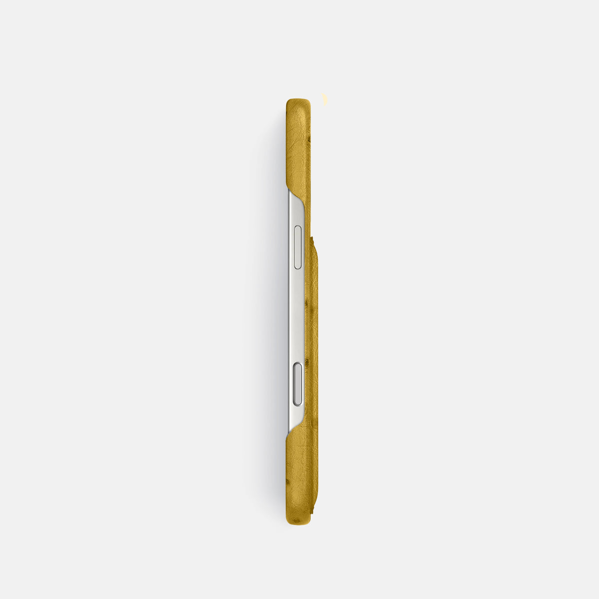 Slim Card Case For iPhone 17 Pro In Ostrich -3 | Gold