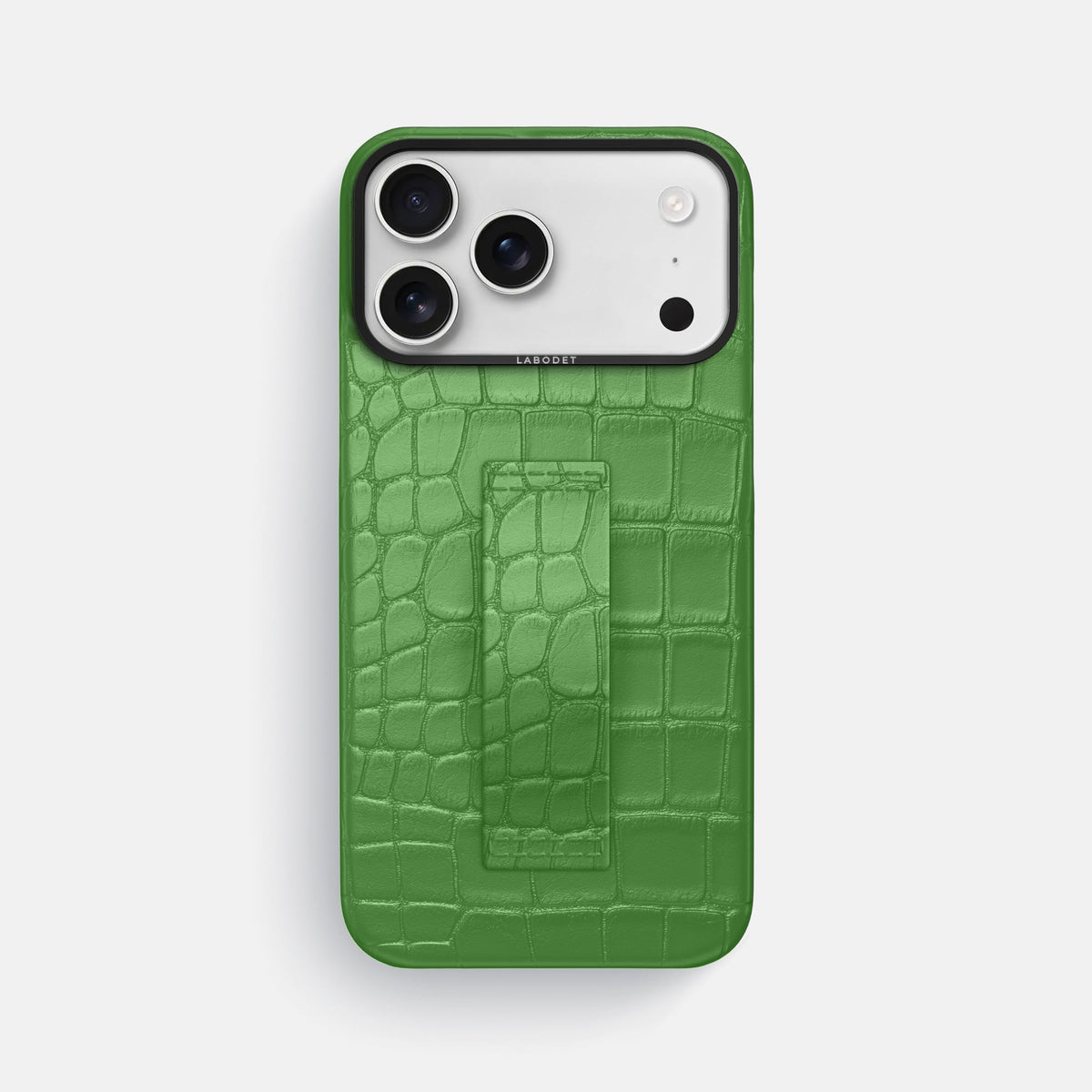 Finger Case For iPhone 18 Pro Max In Alligator -1 | Apple-Green-Black