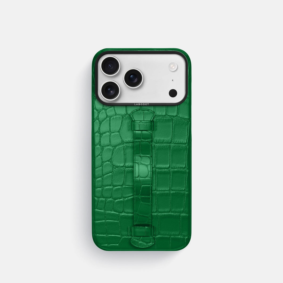 Center Handle For iPhone 18 Pro In Alligator -2 | Forest-Green-Black
