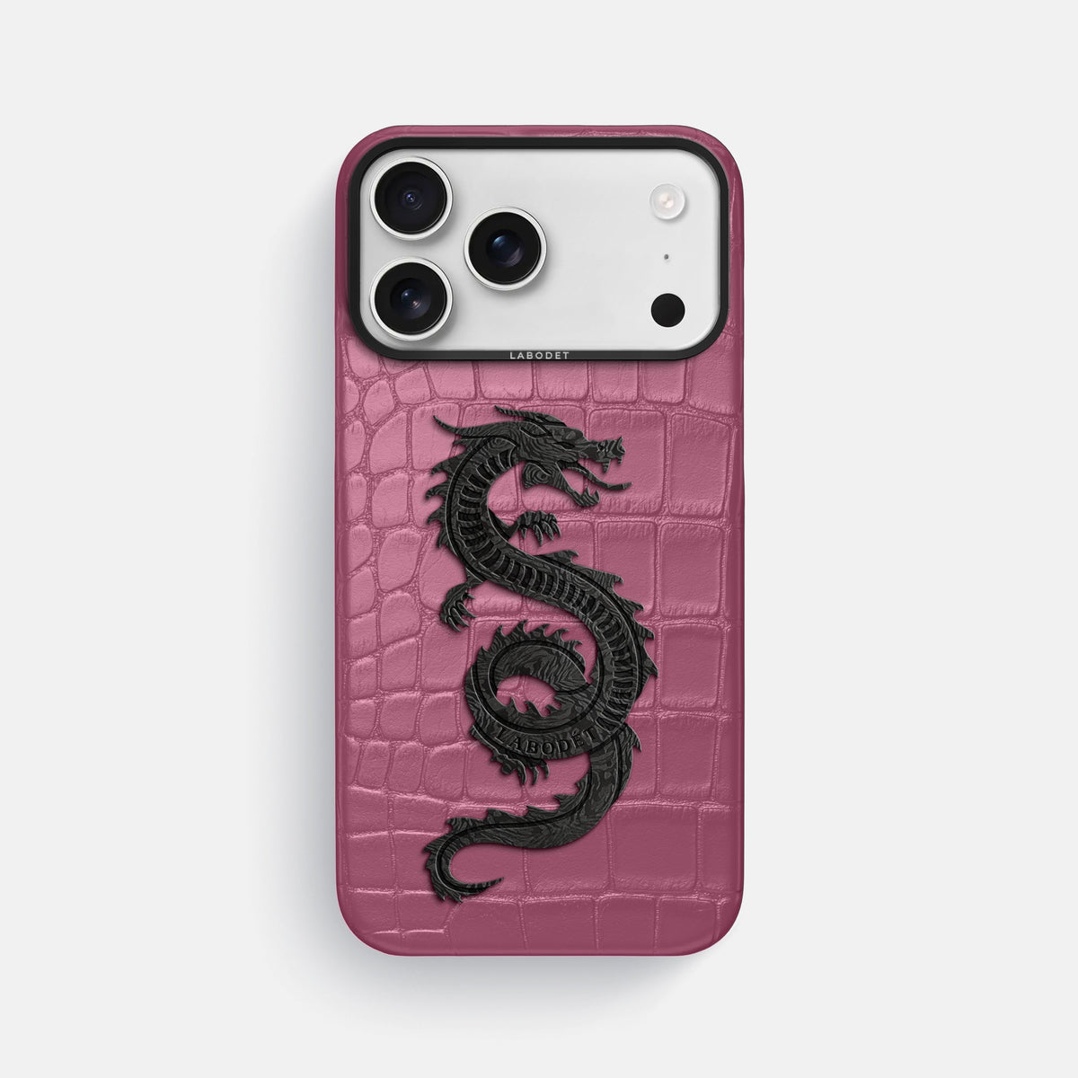 Classic Case With Carbon Dragon For iPhone 18 Pro Max In Alligator -1 | Pink-Lagoon-Black