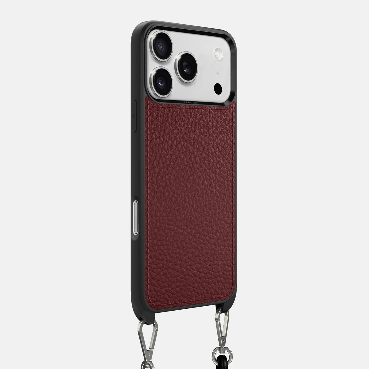 Crossbody Sport Case For iPhone 18 Pro Max In Calf -2 | Bordeaux