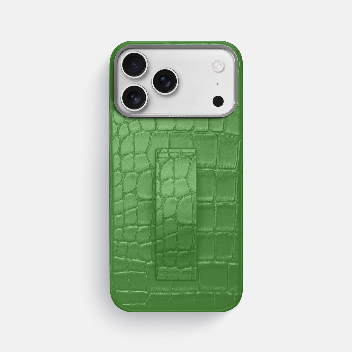 Finger Case For iPhone 17 Pro Max In Alligator -1 | Apple-Green-Steel