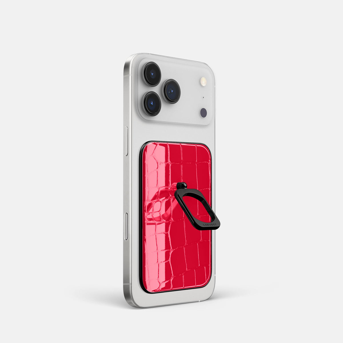 MagSafe Ring For iPhone 18 Pro In Shiny Alligator -1 | Cherry-Black