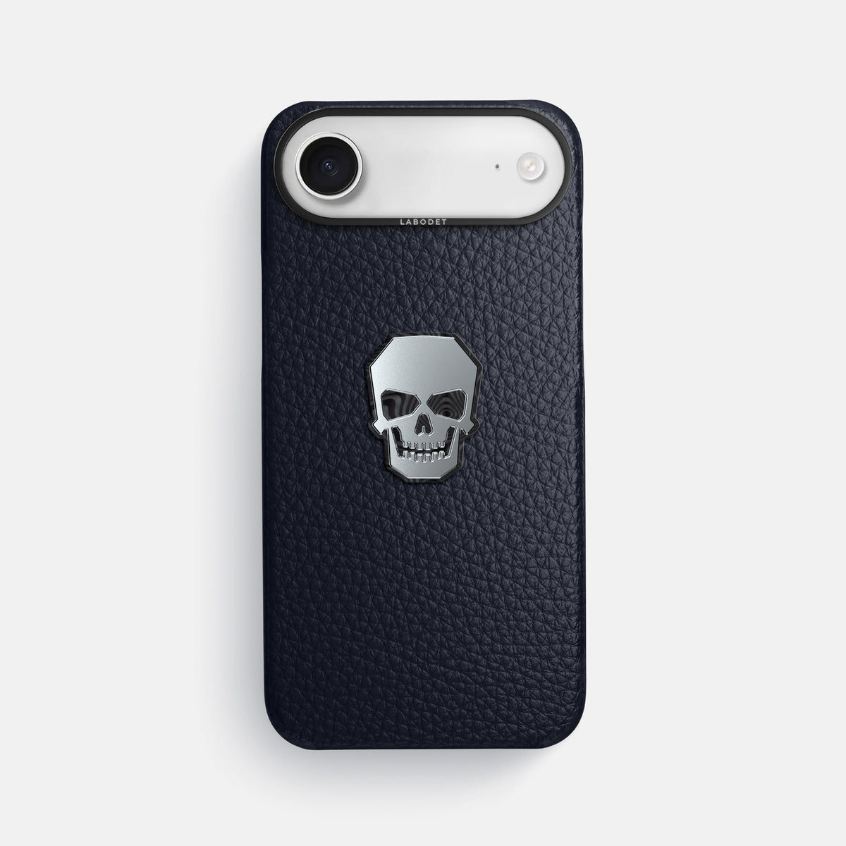 Classic Case With Titanium Skull For iPhone 17 Air In Calf -1 | Marine-Black