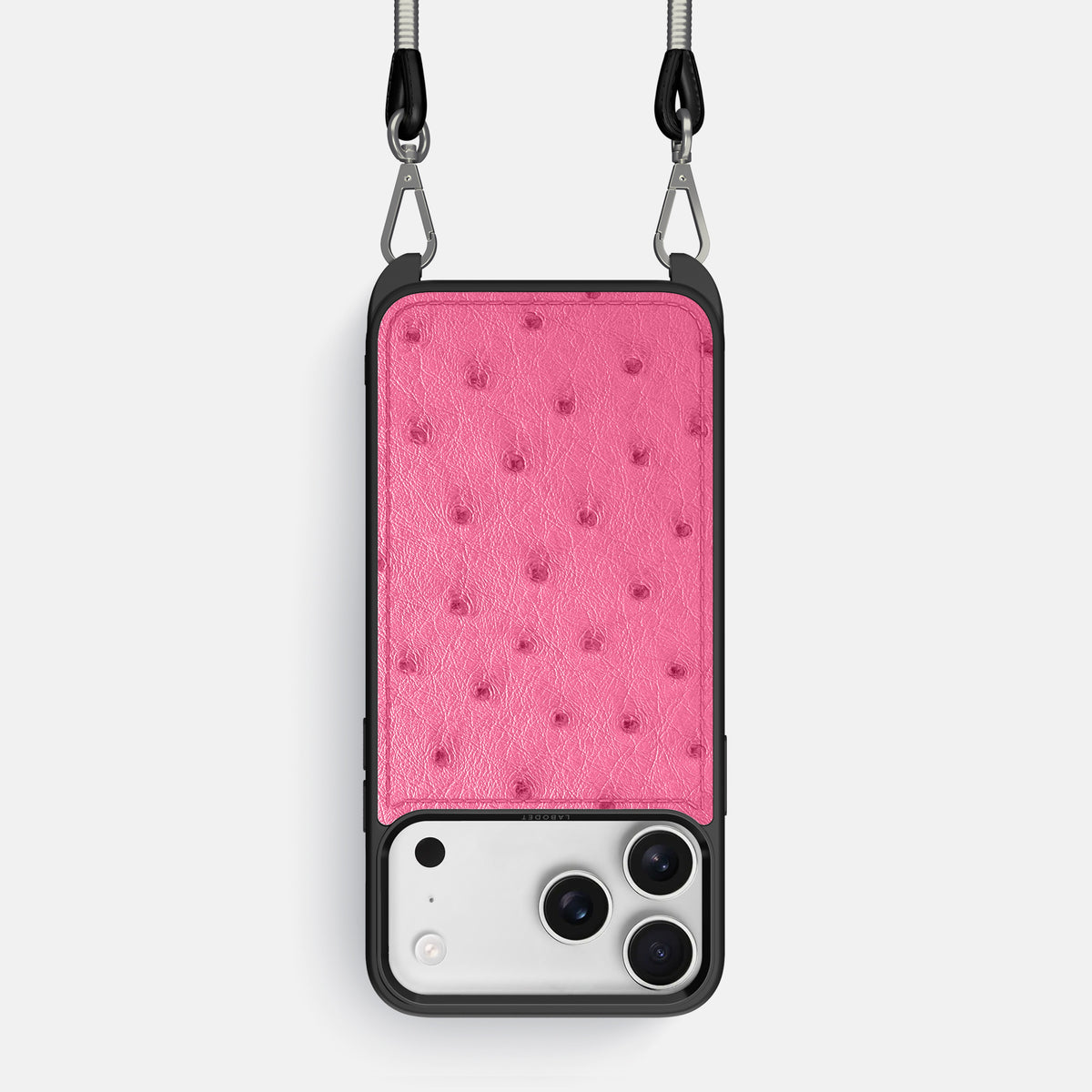 Crossbody Sport Case For iPhone 17 Pro In Ostrich -1 | Pink