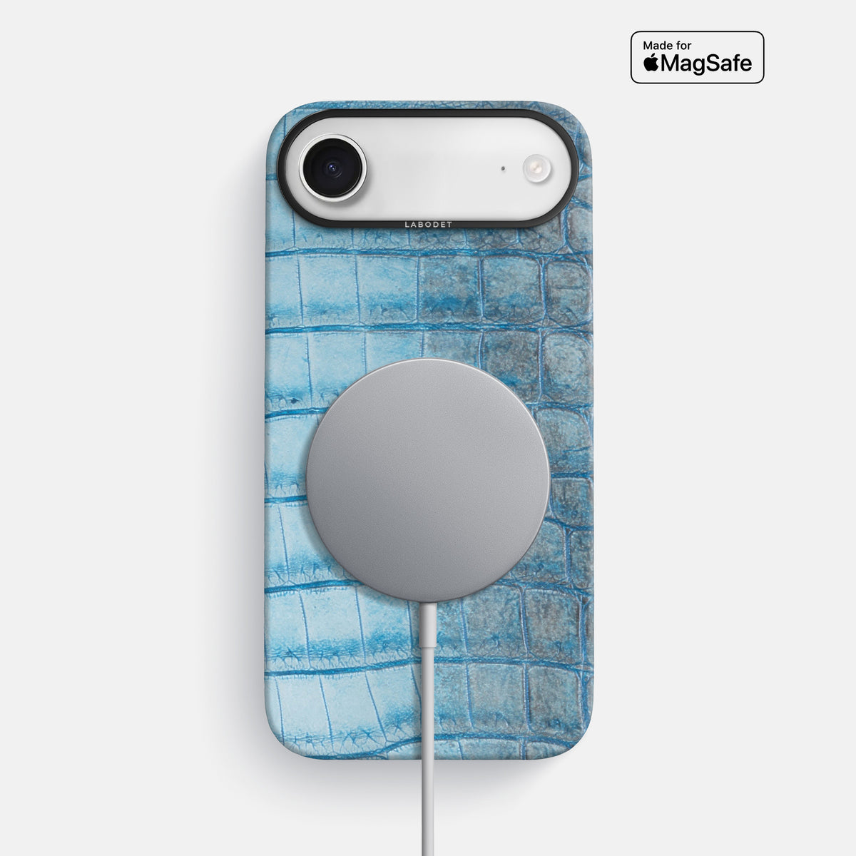 Classic Case For iPhone 17 Air In Himalayan Crocodile -4 | Ice-Blue-Black