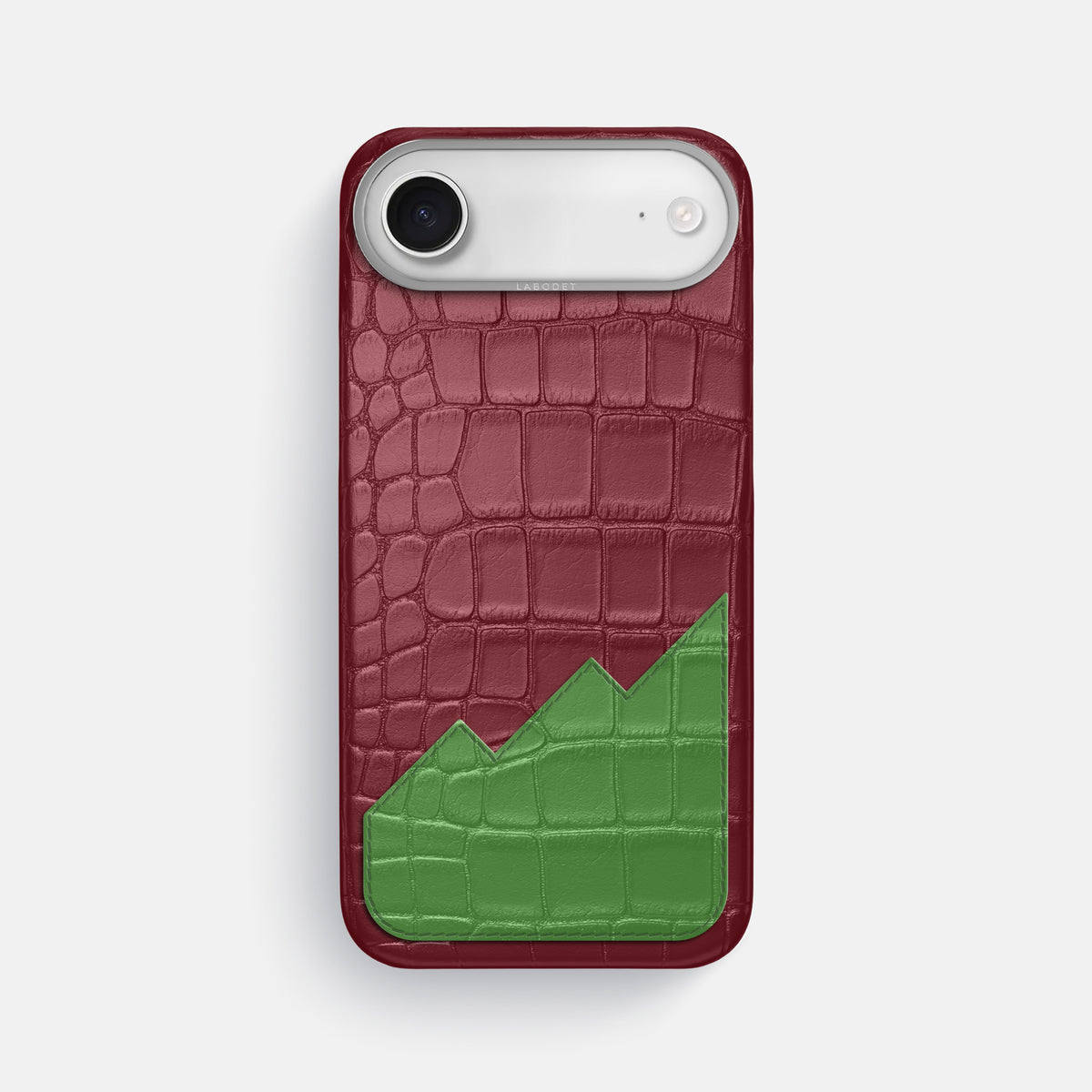 Classic Case With UpOnly For iPhone 17 Air In Alligator -1 | Burgundy-Steel