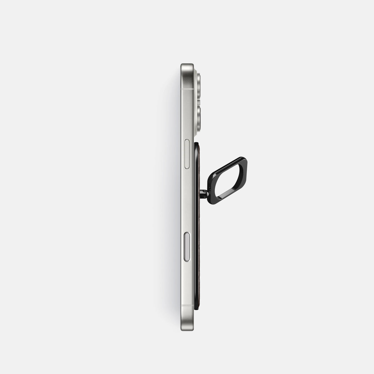MagSafe Ring For iPhone 17 Pro In Alligator -3 | Dark-Brown-Black