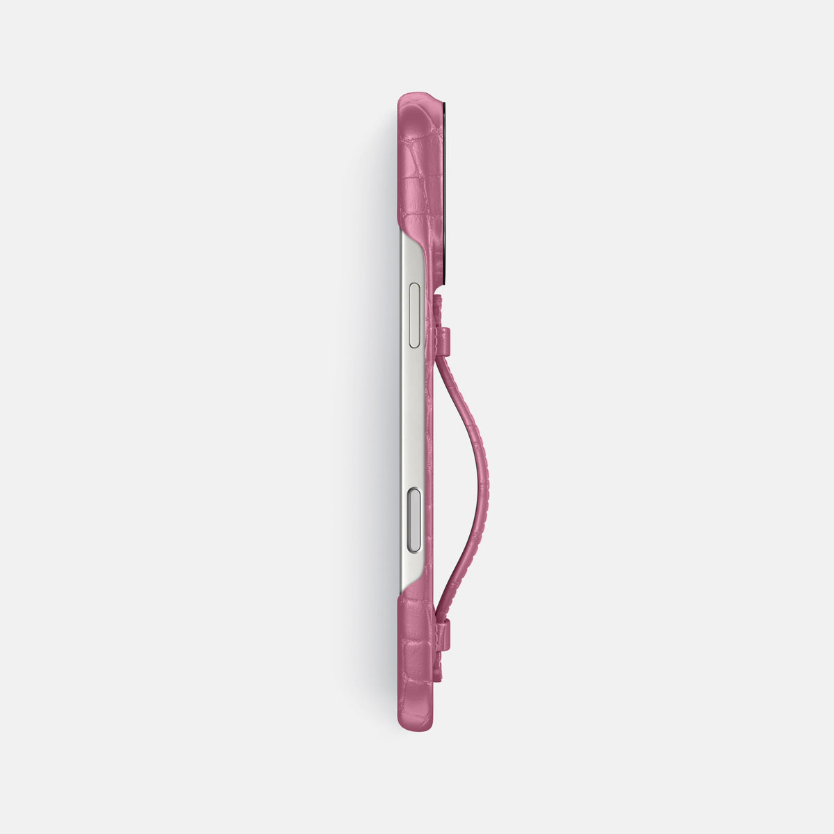 Center Handle For iPhone 17 Pro Max In Alligator -3 | Pink-Lagoon-Black