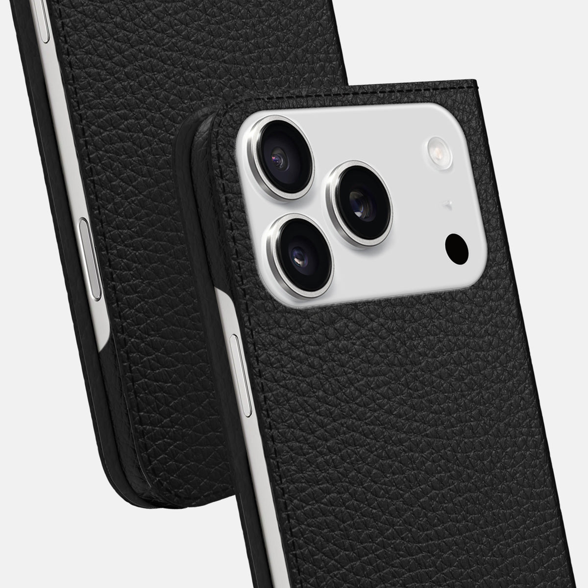 Folio Slim Case For iPhone 17 Pro In Calf -5 | Black