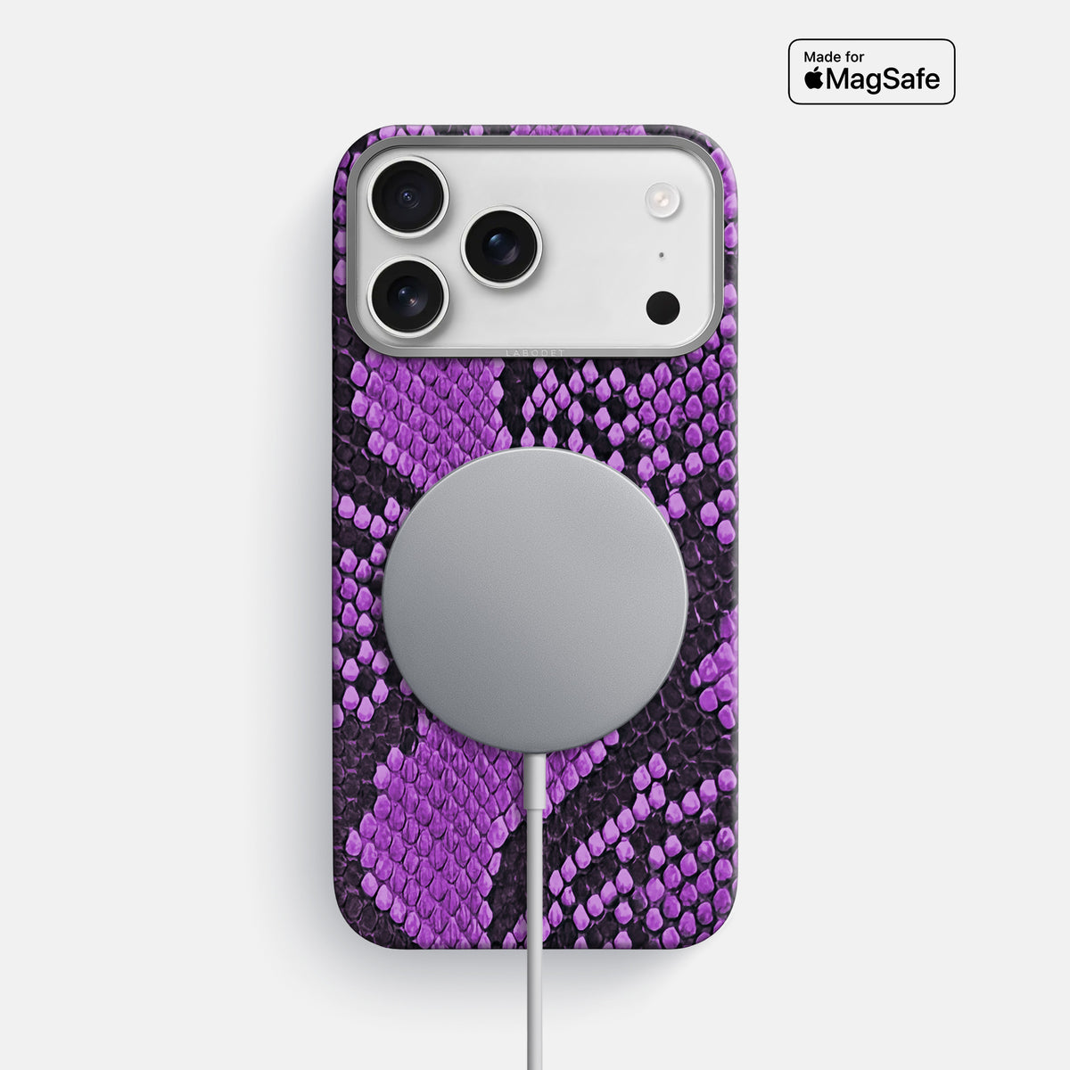 Classic Case For iPhone 17 Pro Max In Deluxe Python -5 | Purple-Steel