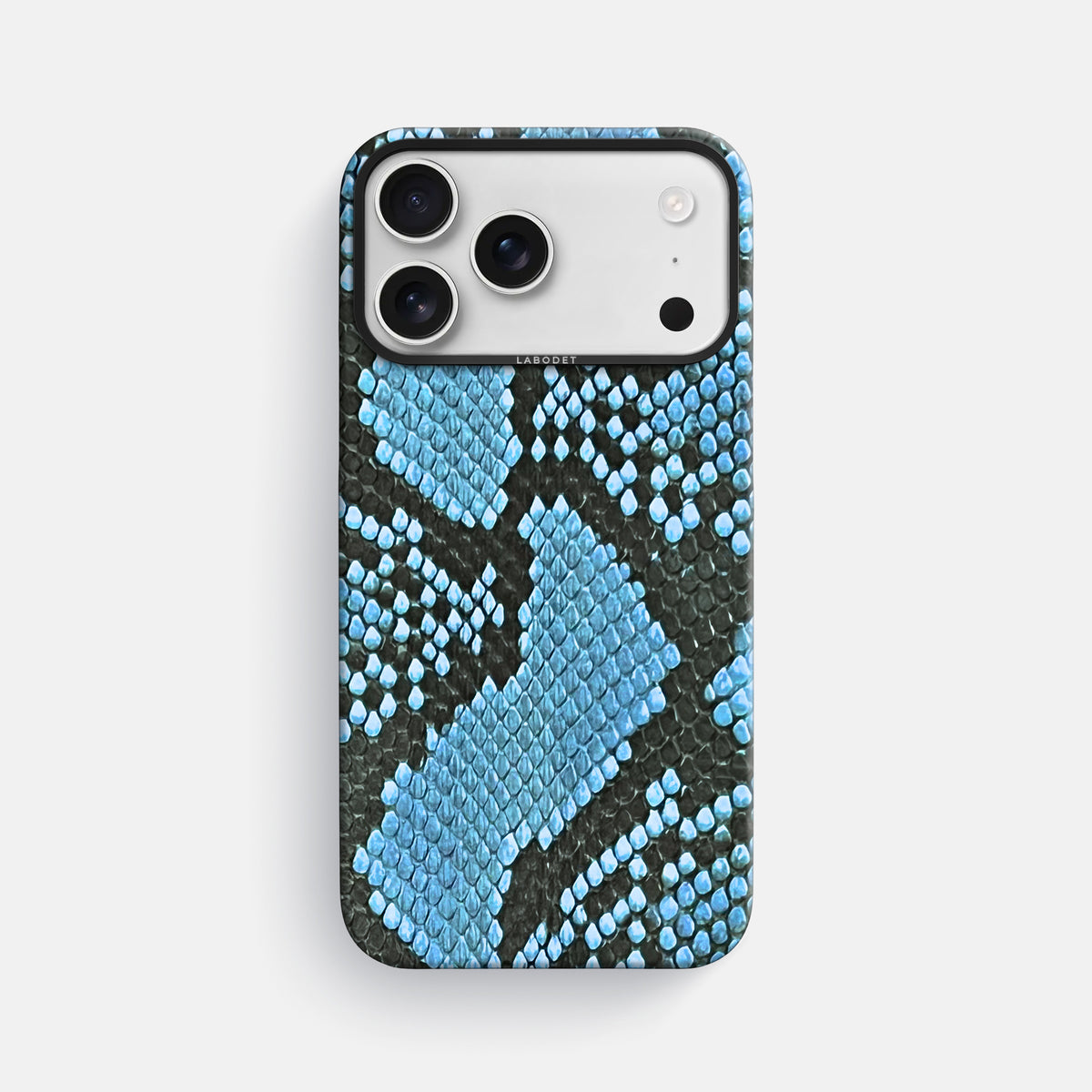 Classic Case For iPhone 17 Pro Max In Deluxe Python -1 | Pacific-Blue-Black