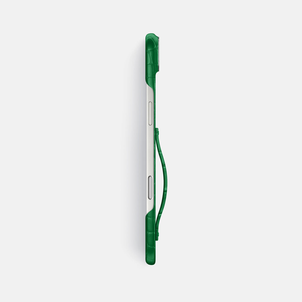 Finger Case For iPhone 17 Air In Alligator -3 | Forest-Green-Steel