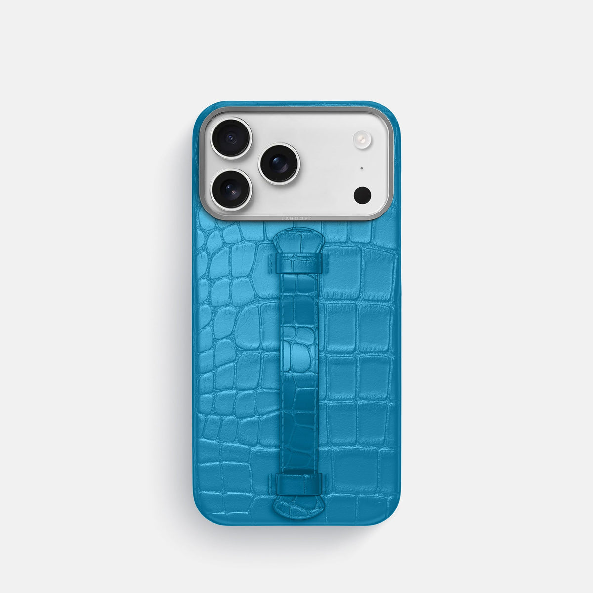Center Handle For iPhone 18 Pro In Alligator -2 | Curaçao-Blue-Steel