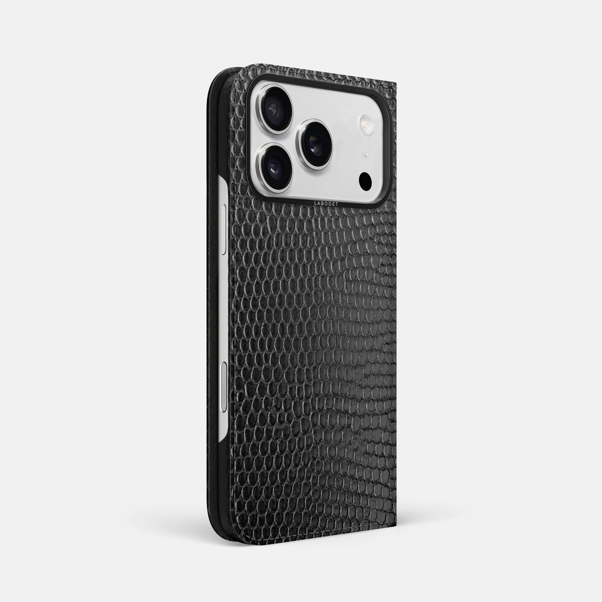 Folio Case For iPhone 18 Pro Max In Lizard -1 | Black-Black
