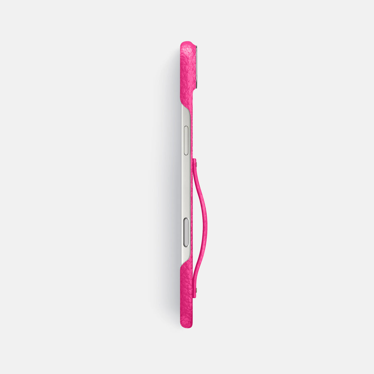 Finger Case For iPhone 17 Air In Calf -3 | Magenta-Steel