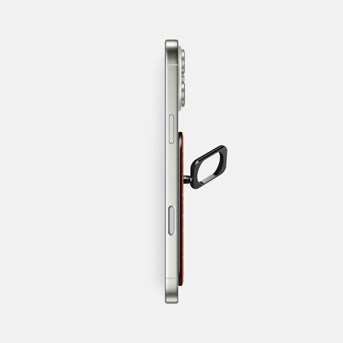 MagSafe Ring For iPhone 18 Pro Max In Shiny Alligator -3 | Coral-Orange-Black