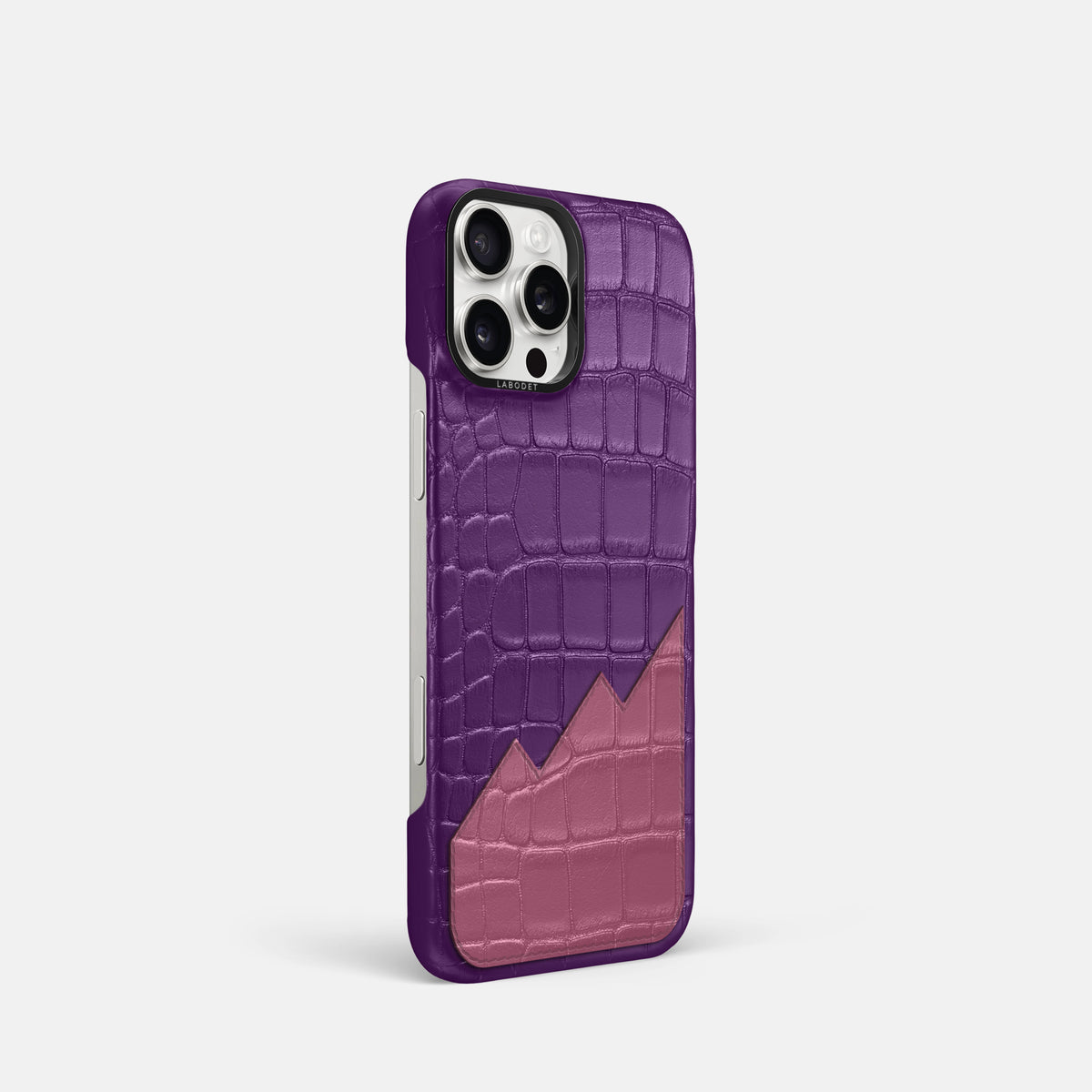 Classic Case With UpOnly For iPhone 16 Pro In Alligator -2 | Purple-Black