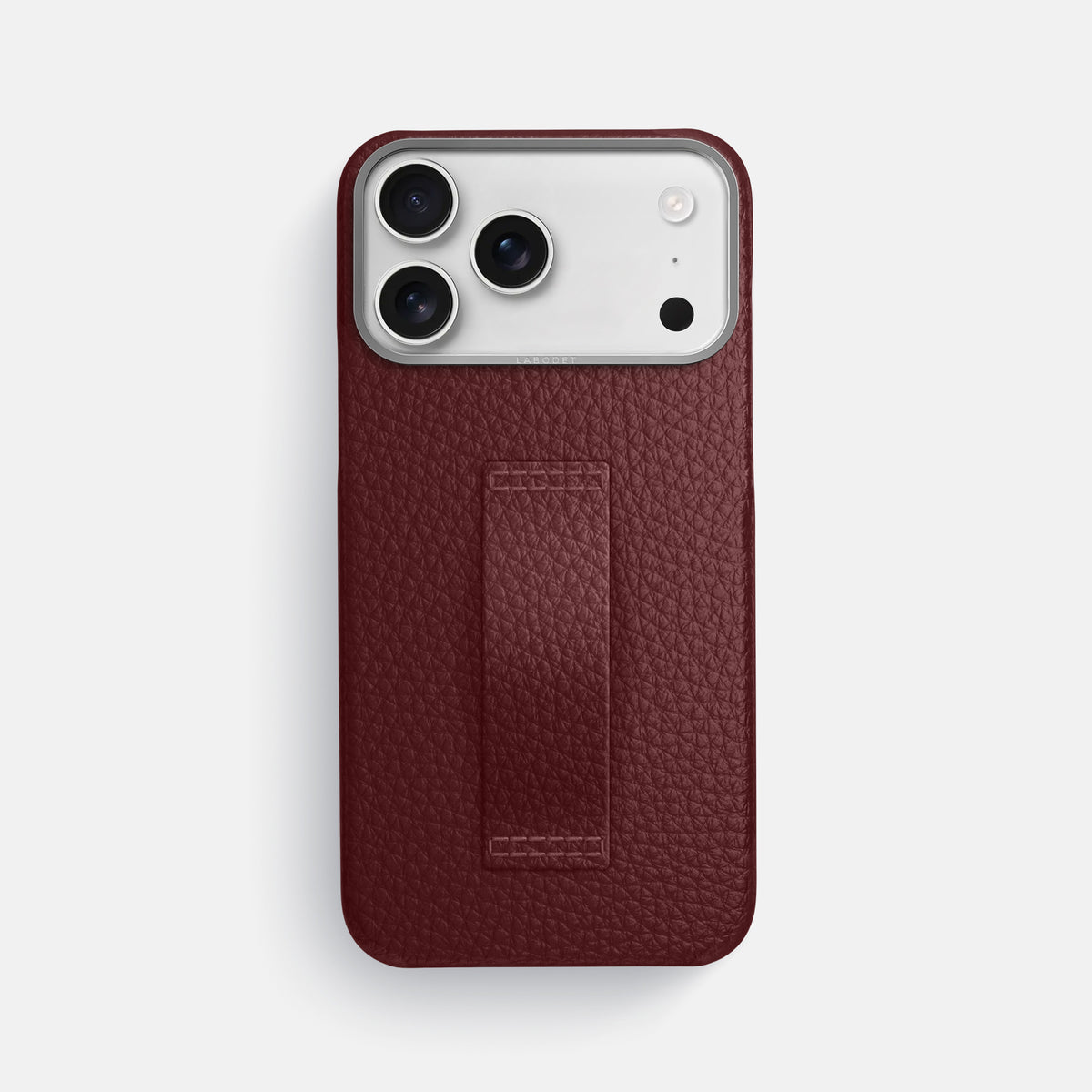 Finger Case For iPhone 17 Pro Max In Calf -1 | Bordeaux-Steel
